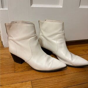 White western ankle boots